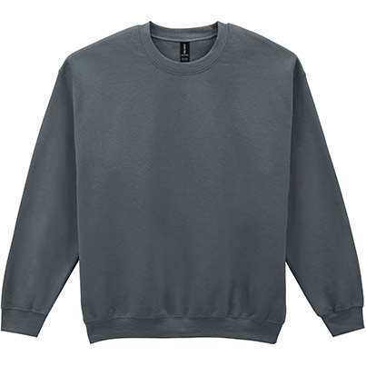 Gildan GD056 Heavy Blend Men’s Charcoal Crew-Neck Sweatshirt