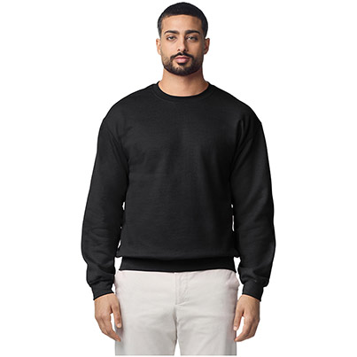 Gildan GD056 Heavy Blend Men’s Black Crew-Neck Sweatshirt