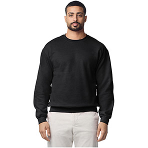 Gildan GD056 Heavy Blend Men’s Black Crew-Neck Sweatshirt