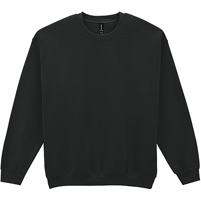 Gildan GD056 Heavy Blend Men’s Black Crew-Neck Sweatshirt