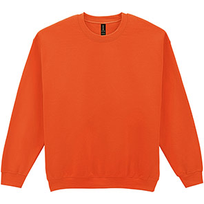 Gildan GD056 Heavy Blend Men’s Orange Crew-Neck Sweatshirt S