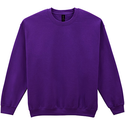Gildan GD056 Heavy Blend Men’s Purple Crew-Neck Sweatshirt