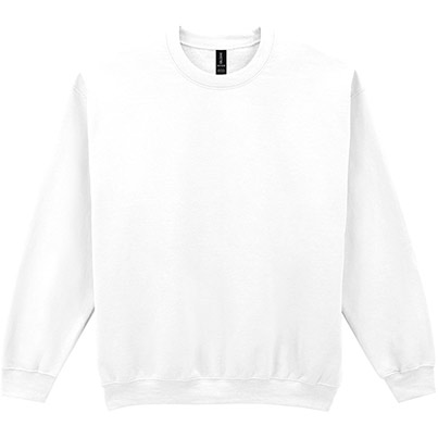 Gildan GD056 Heavy Blend Men’s White Crew-Neck Sweatshirt