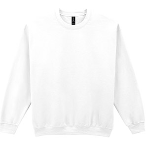 Gildan GD056 Heavy Blend Men’s White Crew-Neck Sweatshirt M
