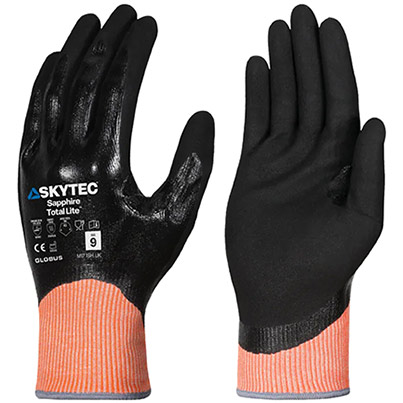 Skytec Sapphire Total Lite Nitrile-Coated Cut-Resistant Gloves