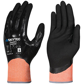 Skytec Sapphire Total Lite Nitrile-Coated Cut-Resistant Gloves