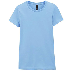 Gildan Softstyle GD072 Women’s Blue T-Shirt 2XL