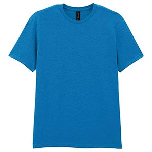 Gildan Softstyle GD001 Men’s Blue Cotton T-Shirt 2XL