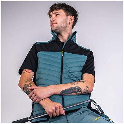 TROJAN Hybrid Men’s Smoke Blue Body Warmer