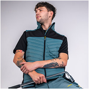 TROJAN Hybrid Men’s Smoke Blue Body Warmer