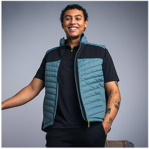 TROJAN Hybrid Men’s Smoke Blue Body Warmer