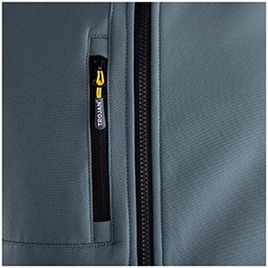 TROJAN Men’s Smoke Blue Hooded Softshell Jacket