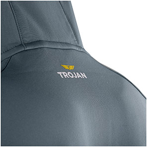 TROJAN Men’s Smoke Blue Hooded Softshell Jacket