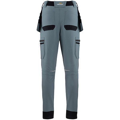 TROJAN Tech Men’s Smoke Blue Cargo Trousers with Holster Pockets