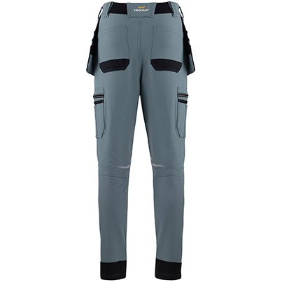 TROJAN Tech Men’s Smoke Blue Cargo Trousers with Holster Pockets