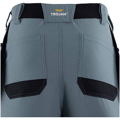 TROJAN Tech Men’s Smoke Blue Cargo Trousers with Holster Pockets