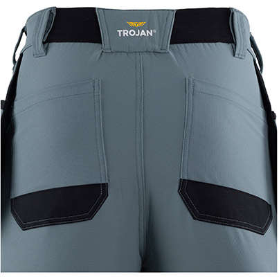 TROJAN Tech Men’s Smoke Blue Cargo Trousers with Holster Pockets