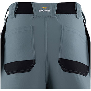 TROJAN Tech Men’s Smoke Blue Cargo Trousers with Holster Pockets