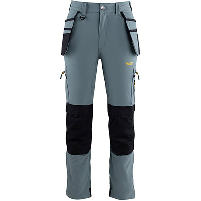 TROJAN Tech Men’s Smoke Blue Cargo Trousers with Holster Pockets