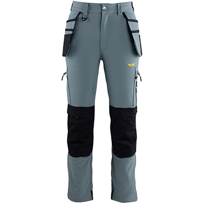 TROJAN Tech Men’s Smoke Blue Cargo Trousers with Holster Pockets