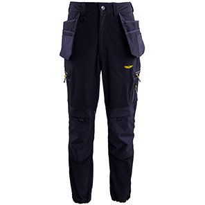 TROJAN Tech Men’s Navy Cargo Trousers with Holster Pockets 5XL