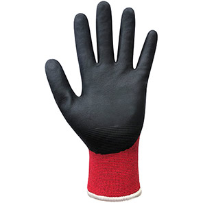 Arco 3/4 Red/Black Nitrile-Coated Winter Gloves