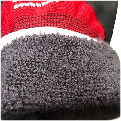 Arco 3/4 Red/Black Nitrile-Coated Winter Gloves