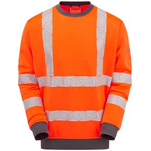 PULSAR React Men’s Orange Hi-Vis Sweatshirt 4XL
