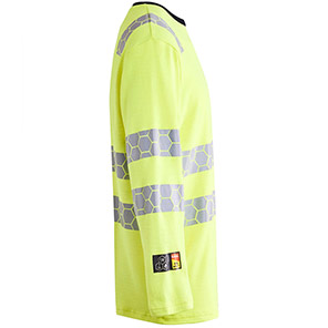 ProGARM TS270F Womenʼs Yellow Hi-Vis Long-Sleeved Arc-Flash T-Shirt