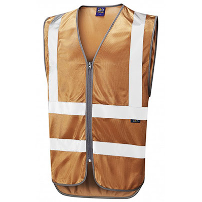 Leo Commodore Gold Zip-Up Vest
