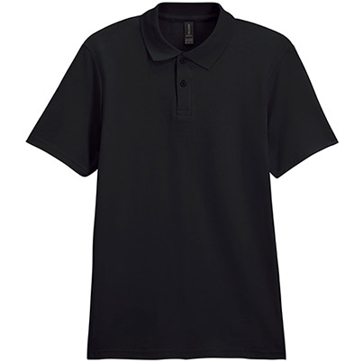 Gildan Softstyle GD017 Men’s Black Polo Shirt