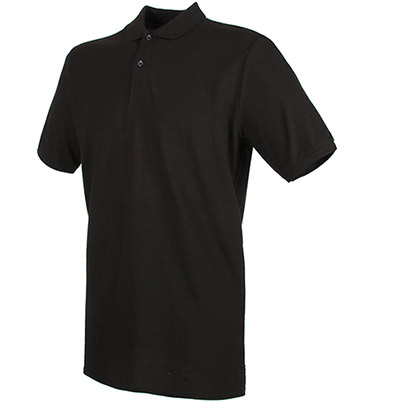 Henbury HB101 Black Piqué Polo Shirt