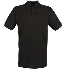 Henbury HB101 Black Piqué Polo Shirt 5XL