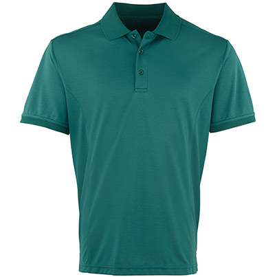 Premier Coolchecker Plus PR615 Men’s Bottle Green Polo Shirt