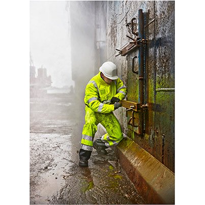 Lynsgøe FR-LR3567 Yellow Waterproof Multihazard Hi-Vis Bomber Jacket