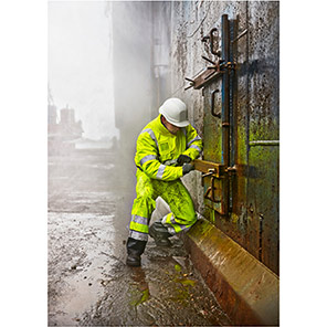 Lynsgøe FR-LR3567 Yellow Waterproof Multihazard Hi-Vis Bomber Jacket